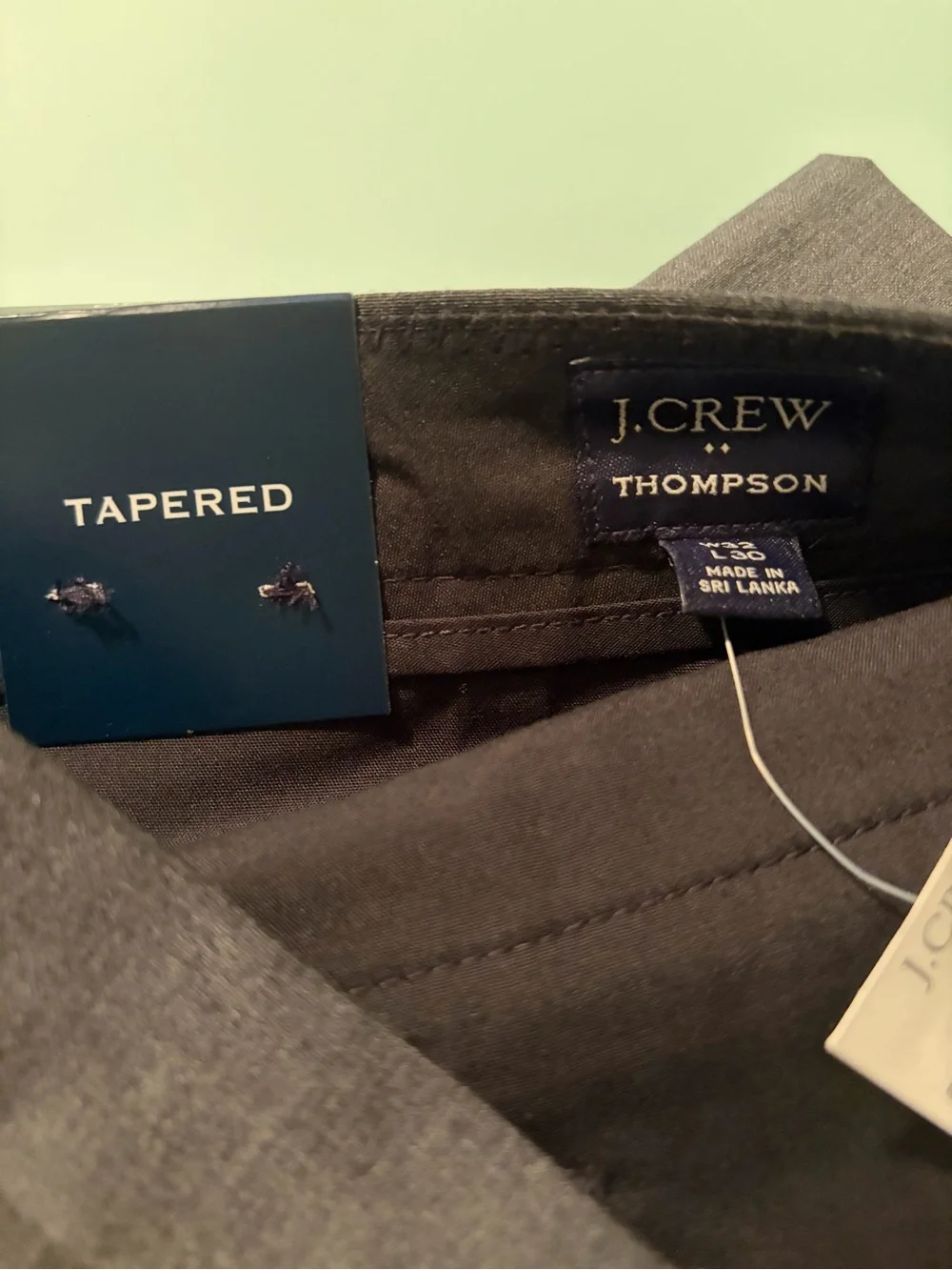J.Crew Thompson Men's Dress Pants in Charcoal Gray